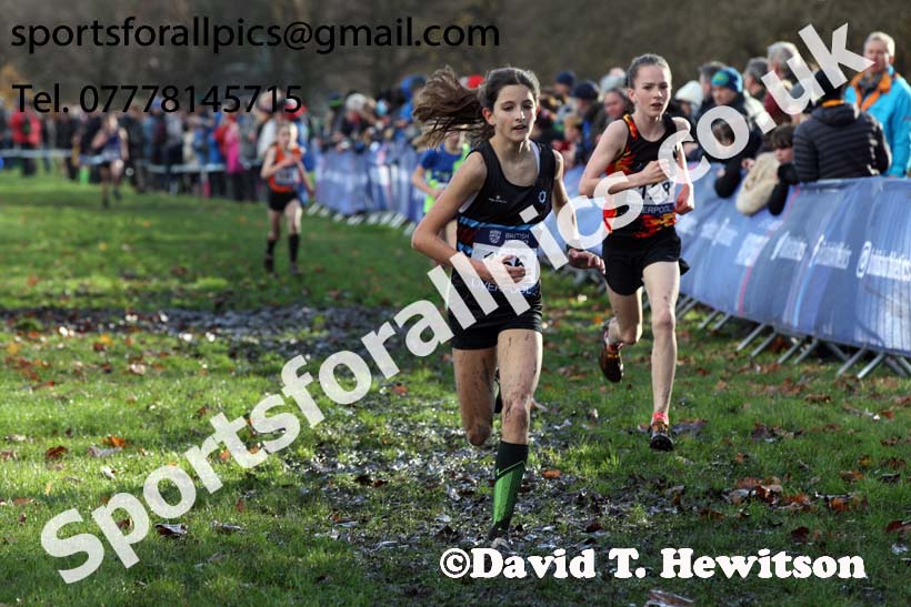 Girls under-13s 2017 British Athletics Liverpool Cross Challenge, Sefton Park, Liverpool. Photo:  David T. Hewitson/Sports for All Pics
